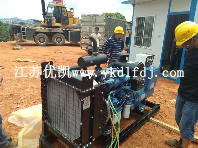 2021年8月18日，玉柴發(fā)電機組100KW交付廣西橫縣工地使用